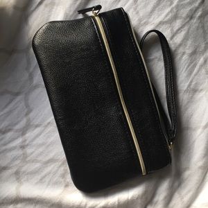 Black and Gold wristlet